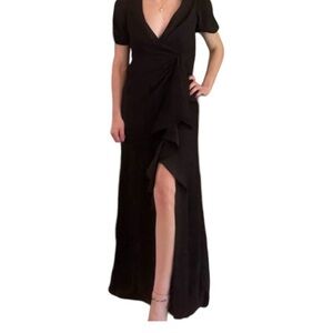 Monique Lhuillier Black Maxi Dress